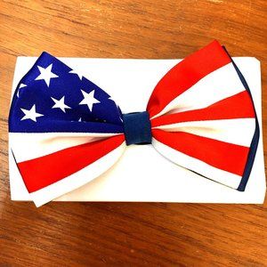 US Flag Bowtie 4th of July NOS NWT